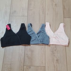 3 Pack Nursing Sleep Bras